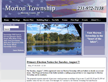 Tablet Screenshot of mortontownship.org